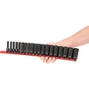 image:imageTEKTON 38 Inch Drive 12Point Impact Socket Set with Rail 9Piece 51634 in  SID91108Rails