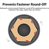 image:imageTEKTON 38 Inch Drive x 18 mm SemiDeep 6Point Impact Socket  SID14118