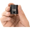 image:imageTEKTON 38 Inch Drive x 9 mm SemiDeep 12Point Impact Socket  SID1430919 mm