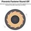 image:imageTEKTON 38 Inch Drive x 9 mm SemiDeep 12Point Impact Socket  SID143098 mm