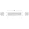 image:imageTEKTON 38 Inch Drive x 9 mm SemiDeep 12Point Impact Socket  SID143098 mm