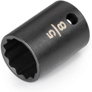 image:imageTEKTON 38 Inch Drive x 9 mm SemiDeep 12Point Impact Socket  SID1430958Inch