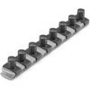 image:imageTEKTON 12 Inch Drive x 18 Inch Socket Rail 15 Clips Gray  OSR23315  Made in USAGray