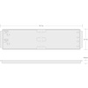 image:imageTEKTON 13 Inch 2Rail Tray  OSC72000  Made in USA18 Inch