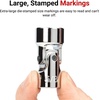 image:imageTEKTON 14 Inch Drive 6Point Universal Joint Socket Set with Rail 9Piece 614 mm  SHD9011016Piece 14916 in  614 mm Rails