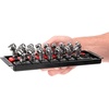 image:imageTEKTON 14 Inch Drive 6Point Universal Joint Socket Set with Rail 9Piece 614 mm  SHD9011016Piece 14916 in  614 mm Rails