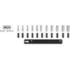 image:imageTEKTON 14 Inch Drive SemiDeep 6Point Socket Set with Rail 11Piece 532916 in  SHD90117