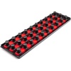 image:imageTEKTON 34 Inch Drive 2Rail Socket Organizer Set Red 20Tool  OST33120  Made in USARed