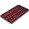 image:imageTEKTON 38 Inch Drive 2Rail Socket Organizer Set Black 20Tool  OST11220  Made in USARed