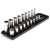 image:imageTEKTON 38 Inch Drive Deep 6Point Socket Set with Rail 9Piece 516  34 in  SHD91105Standard