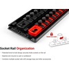image:imageTEKTON 38 Inch Drive Deep 6Point Socket Set with Rail 9Piece 516  34 in  SHD91105Standard