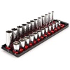 image:imageTEKTON 38 Inch Drive Deep 6Point Socket Set with Rail 9Piece 516  34 in  SHD91105Standard