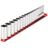 image:imageTEKTON 38 Inch Drive Shallow 6Point Socket Set with Rail 9Piece 516  34 in  SHD91101Deep