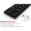image:imageTEKTON 12 Inch Drive Shallow 12Point Socket Set with Rails and Tray 19Piece 38112 in  SHD92126