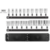 image:imageTEKTON 12 Inch Drive Shallow 12Point Socket Set with Rails and Tray 19Piece 38112 in  SHD92126