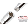 image:imageTEKTON 14 Inch Drive Hex Bit Socket Set with Rails and Tray 21Piece 564516 in 28 mm  SHB9020311Piece 28 mm