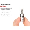 image:imageTEKTON 14 Inch Drive PhillipsSlotted Bit Socket Set with Rail 8Piece 03 18516 in  SHB90104