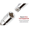 image:imageTEKTON 14 Inch Drive PhillipsSlotted Bit Socket Set with Rail 8Piece 03 18516 in  SHB90104