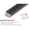 image:imageTEKTON 14 Inch Drive PhillipsSlotted Bit Socket Set with Rail 8Piece 03 18516 in  SHB90104