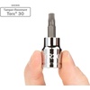image:imageTEKTON 38 Inch Drive x TR47 TamperResistant Torx Bit Socket  SHB17247TR20 Pack of 2