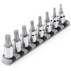 image:imageTEKTON 38 Inch Long Triple Square Bit Socket Set with Case 8Piece  SHB913188Piece M4M12