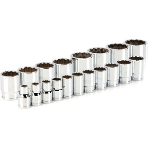 image:imageTEKTON 12 Inch Drive Shallow 12Point Socket Set 19Piece 38112 in  SHD92011
