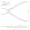 image:imageTEKTON 5 Inch 90Degree Internal Retaining Ring Pliers 0037 in Tips  PRR21035Internal Straight
