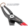 image:imageTEKTON 5 Inch 90Degree Internal Retaining Ring Pliers 0037 in Tips  PRR21035Internal Straight
