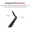 image:imageTEKTON Pointed Pick and Hook Set with Pouch 5Piece  PNH90402  Made in USACompound Pick