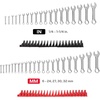 image:imageTEKTON Stubby Combination Wrench Set with Modular Organizers 15Piece 141 in  WCB95407Stubby  Modular Organizers