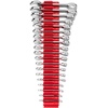 image:imageTEKTON Stubby Combination Wrench Set with Modular Organizers 15Piece 141 in  WCB95407Stubby  Modular Organizers