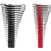 image:imageTEKTON Stubby Combination Wrench Set with Modular Organizers 15Piece 141 in  WCB95407Stubby and Standard  Modular Organizers