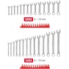 image:imageTEKTON Stubby Combination Wrench Set with Modular Organizers 15Piece 141 in  WCB95407Stubby and Standard  Modular Organizers