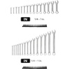 image:imageTEKTON Stubby and Standard Length Combination Wrench Set with Modular Organizers 30Piece 141 in  WCB95908