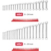 image:imageTEKTON Stubby and Standard Length Combination Wrench Set with Modular Organizers 38Piece 624 mm  WCB95904