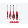 image:imageTEKTON Phillips Screwdriver Set with Red Modular Organizers  4 Inch Shanks 4Piece 0  3  DWP90105