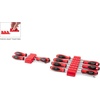 image:imageTEKTON Phillips and Slotted Screwdriver Set with Red Modular Organizers  8 Inch Shanks 10Piece 1  3 414 mm  DWZ90118