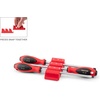 image:imageTEKTON Slotted Screwdriver Set with Red Modular Organizers  8 Inch Shanks 3Piece 1014 mm  DWS90113