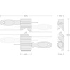 image:imageTEKTON Slotted Screwdriver Set with Red Modular Organizers  8 Inch Shanks 3Piece 1014 mm  DWS90113