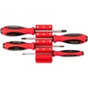 image:imageTEKTON Phillips Screwdriver Set with Red Modular Organizers  4 Inch Shanks 4Piece 0  3  DWP90105