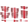 image:imageTEKTON Phillips Slotted Torx Square Screwdriver Set with Red Modular Organizers  4 8 18 Inch Shanks 54Piece  DWZ90124