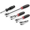 image:imageTEKTON 14 Inch Drive Ratchet Set 5Piece  SDR99010Comfort Grip