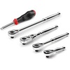 image:imageTEKTON 14 Inch Drive Ratchet Set 5Piece  SDR99010Standard Grip