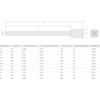 image:imageTEKTON 14 Inch Drive x 316 Inch Long Hex Bit Socket  SHB0230325 mm