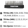 image:imageTEKTON 4 mm Star Bit Set 12Piece  DZT9200112pc Tamper Hex Bit Set