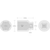 image:imageTEKTON 34 Inch Drive x 15 mm 6Point Impact Socket  SID32115178Inch