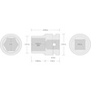 image:imageTEKTON 34 Inch Drive x 15 mm 6Point Impact Socket  SID321151Inch
