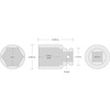 image:imageTEKTON 34 Inch Drive x 15 mm 6Point Impact Socket  SID321152Inch
