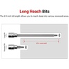 image:imageTEKTON 14 Inch Drive x T10 Long Torx Bit Socket  SHB04310T10