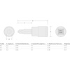 image:imageTEKTON 38 Inch Drive x 18 Inch Long Ball End Hex Bit Socket  SHB12800P4